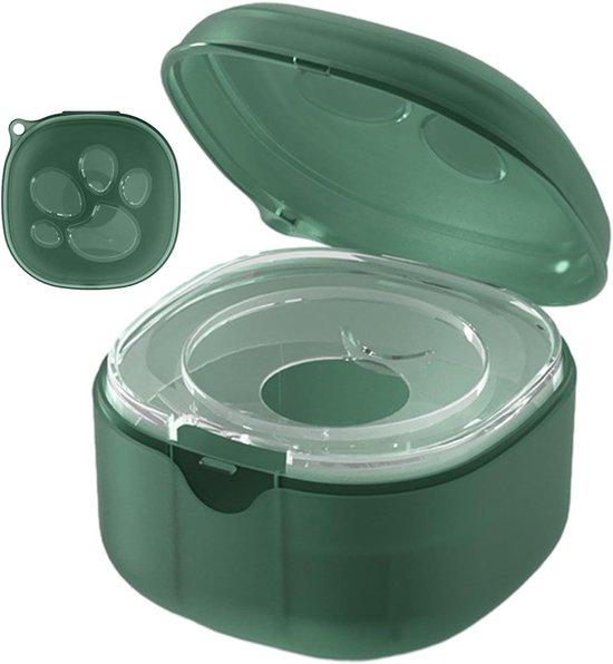 Fopspeenhouder - Speen etui - Baby spullen bewaren - Stofdichte afdekking - 103 cm - Groen