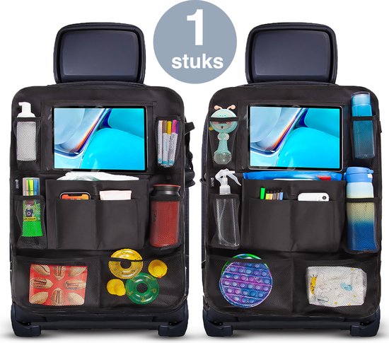 ForDig Auto Organizer 1 stuks - Tablet Houder Auto - Autostoelbeschermers - Autostoel Organizer voor Kinderen - Universeel - Zwart van Ford