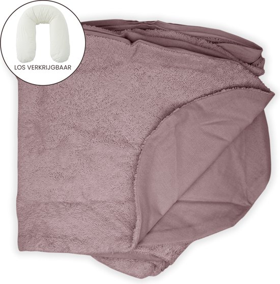 Form Fix XL Voedingskussenhoes - Body Pillow Kussensloop - Zwangerschapskussen hoes - Zijslaapkussen hoes - 100% Katoen Hoes - Plum van Form Fix