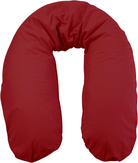 Form Fix XL Voedingskussenhoes - Body Pillow Kussensloop - Zwangerschapskussen hoes - Zijslaapkussen hoes - 100% Katoen Hoes - Rood van Form Fix