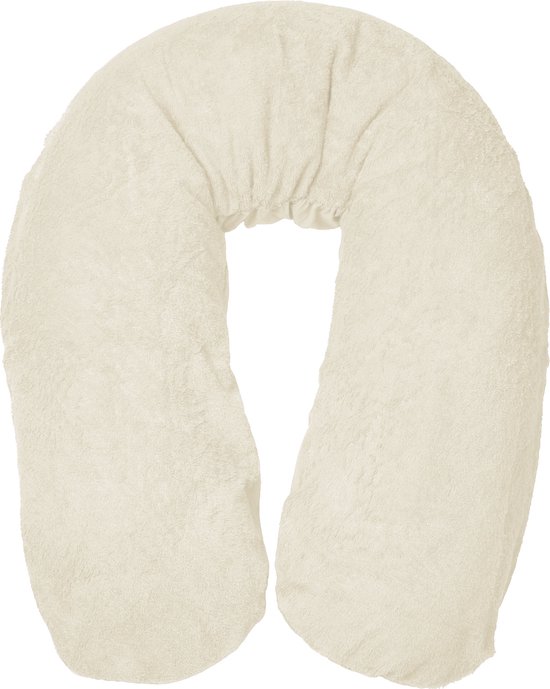 Form Fix XL Voedingskussenhoes - Body Pillow Kussensloop - Zwangerschapskussen hoes - Zijslaapkussen hoes - Badstof/Katoen Hoes - Marshmallow van Form Fix