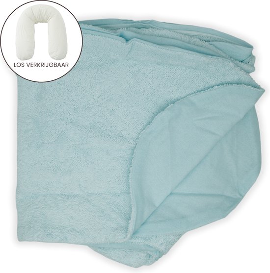Form Fix XL Voedingskussenhoes - Body Pillow Kussensloop - Zwangerschapskussen hoes - Zijslaapkussen hoes - Badstof/Katoen Hoes - Saffier van Form Fix