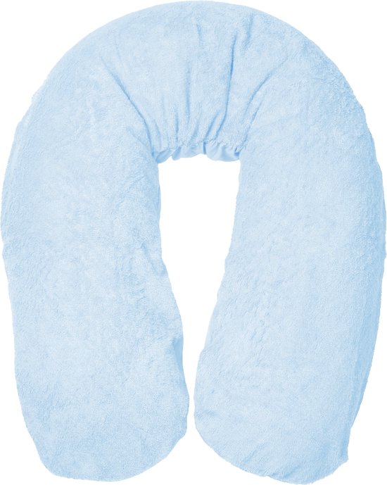 Form Fix XL Zwangerschapskussen - Voedingskussen - Zijslaapkussen - Body Pillow - Lichaamskussen - 185 cm - Inclusief Badstof/Katoen Hoes Lichtblauw van Form Fix