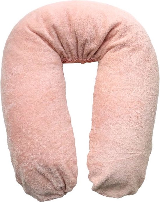 Form Fix XL Zwangerschapskussen - Voedingskussen - Zijslaapkussen - Body Pillow - Lichaamskussen - 185 cm - Inclusief Badstof/Katoen Hoes Roze van Form Fix