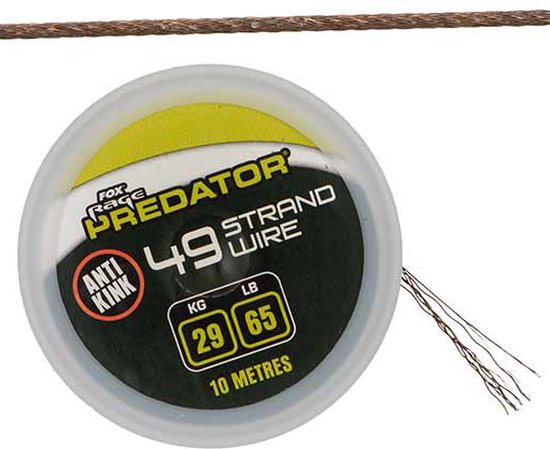 Fox Rage - Predator 49-Strand Coated Steel Wire 10m van Fox Rage
