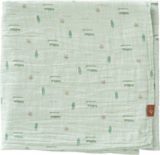 Fresk Hydrofiele Doek 120x120cm | Surf Boy van Fresk