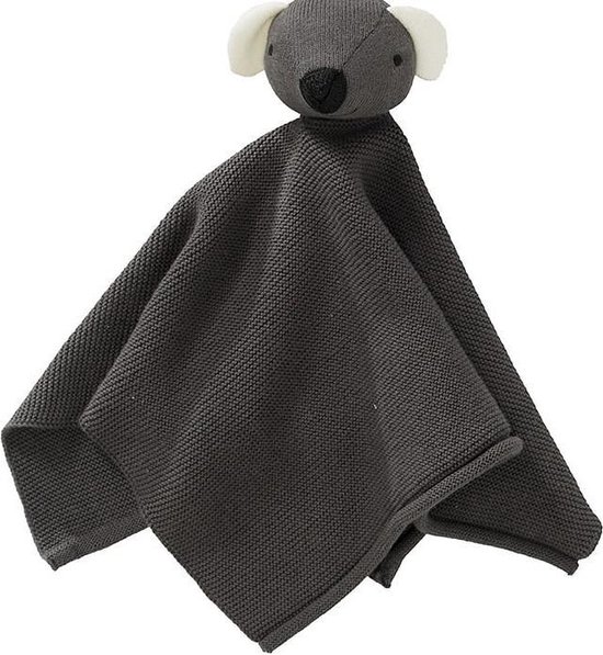 Fresk Knuffel - Knuffeldoekje - Tutpoppetje - Kraamcadeau voor Jongens en Meisjes - Baby Cadeau - Donkergrijs - Dachsy van Fresk