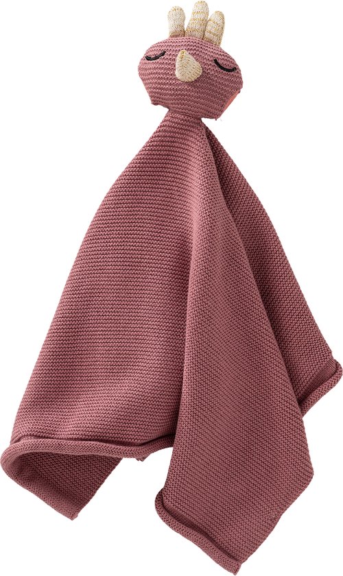 Fresk Knuffel - Knuffeldoekje - Tutpoppetje - Kraamcadeau voor Jongens en Meisjes - Baby Cadeau - Paars - Swallow van Fresk
