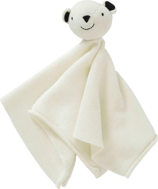 Fresk Knuffel - Knuffeldoekje - Tutpoppetje - Kraamcadeau voor Jongens en Meisjes - Baby Cadeau - Wit - Polar Bear van Fresk