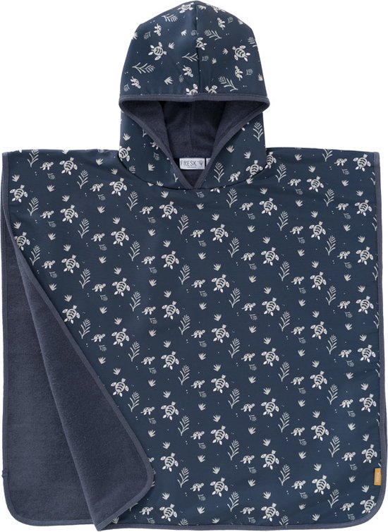 Fresk Swinwear - badcape - badponcho - Turtle blue - One size - 0-36 and van Fresk