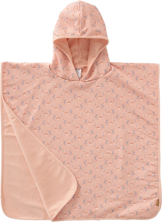 Fresk UV badponcho one size - Badcape met Capuchon – Sneldrogend Strandlaken - Meisjes - Roze - Mimosa