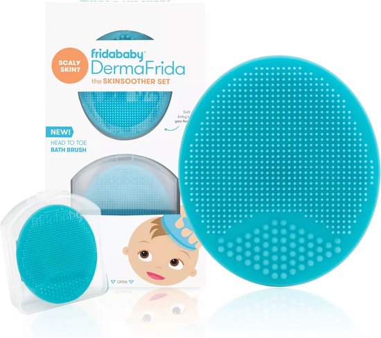 Frida Baby - DermaFrida The SkinSoother Baby Bath Silicone Brush - 2pk van Merkloos