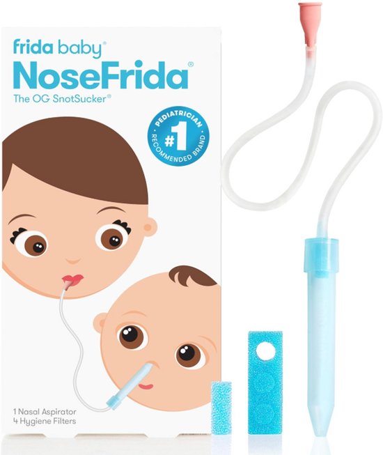 Frida Baby NoseFrida Neusaspirator voor Baby met 4 Hygiënefilters