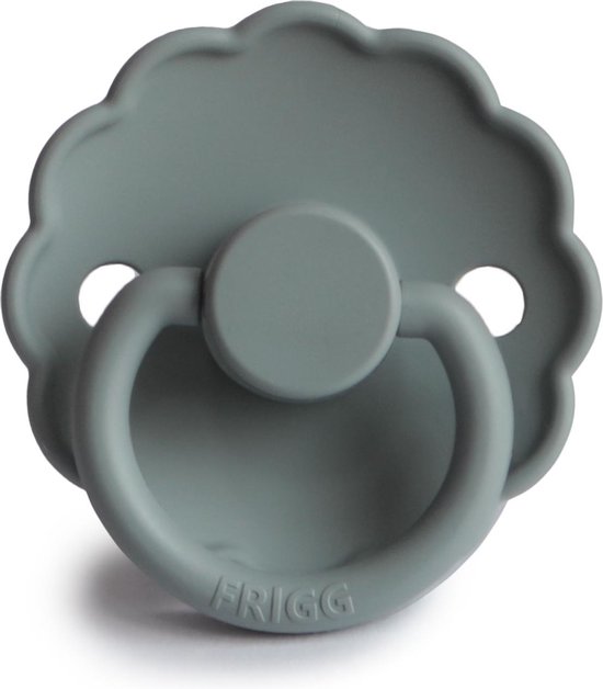 FRIGG Fopspeen Daisy maat 1 - 0-6 maanden - French Gray - Natuurrubber van FRIGG