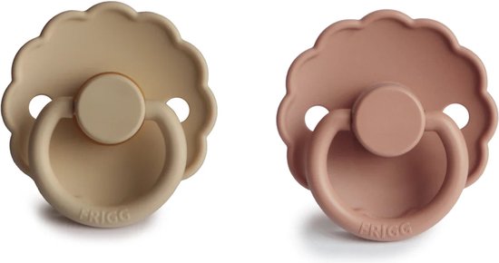 Frigg - Fopspenen - Croissant & Rose Gold - Maat 1 - 0-6 mnd - 2 stuks van FRIGG