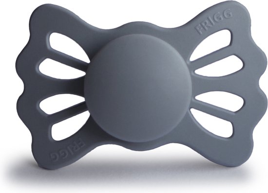 FRIGG LUCKY Fopspeen 4 stuks - Siliconen - Maat 2 - vanaf 6 maanden - Great Gray - 4 stuks