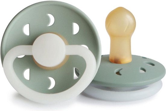 Frigg Moon Latex Fopspeen 6+M | Sage Night van FRIGG