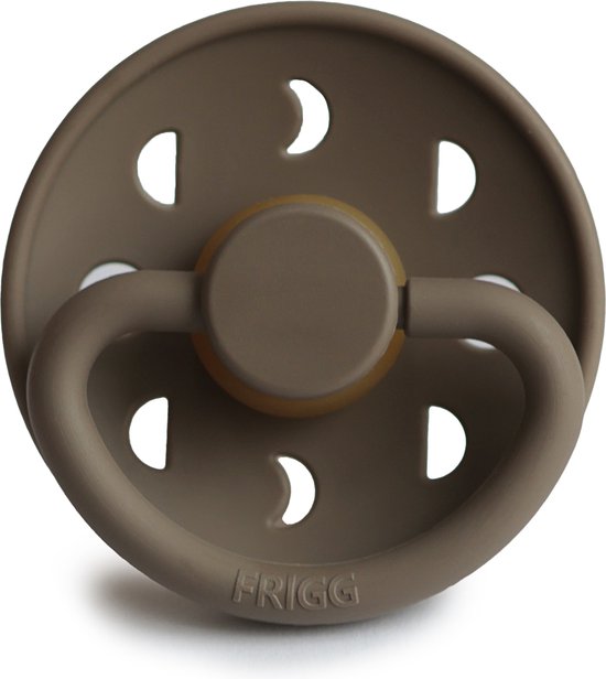 Frigg - Moon Phase - Latex Fopspeen - Portobello - Maat 1 - 0-6 maanden van FRIGG
