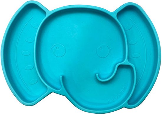 Frootimals Antislip Silicone Bord - Baby - Kind - Maaltijd - Olifant van Frootimals