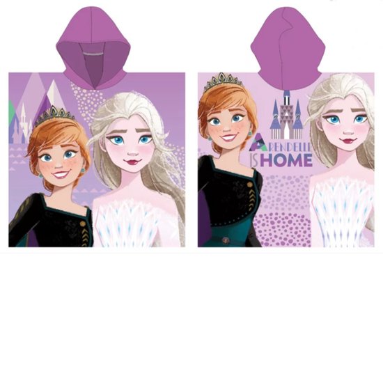 Frozen Arendelle is home badponcho 55x110cm sneldrogend van Disney