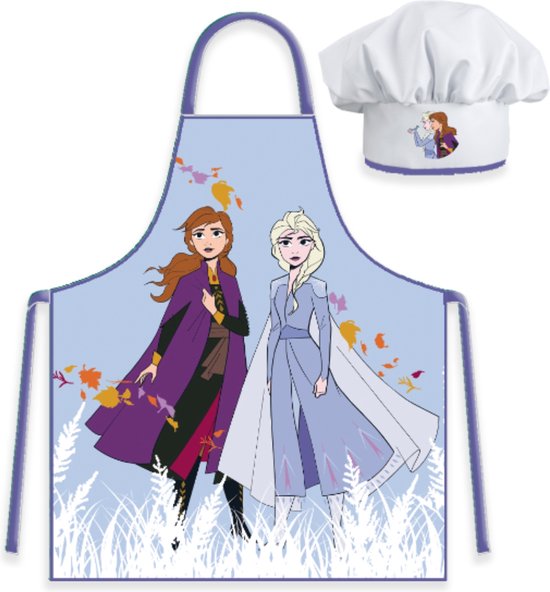 Frozen Keukenschort voor Kinderen met Koksmuts van Veiligheidsregels.