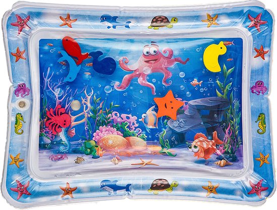 Frummel Waterspeelmat Baby - Watermat - Speelkleed - Opblaasbaar - Waterspeelgoed Baby - Kraamcadeau - Octopus van Frummel
