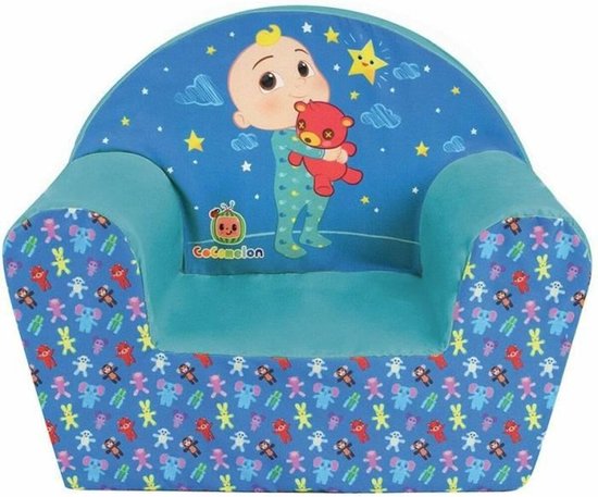 Fun house cocomelon clubfauteuil voor kinderen gegarandeerd frankrijk h.42 x b.52 x d.33 cm van Fun House