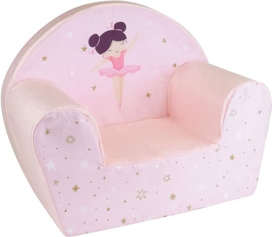 FUN HOUSE – Danseuse Ballerine – Fauteuil club – Roze – Foam zit