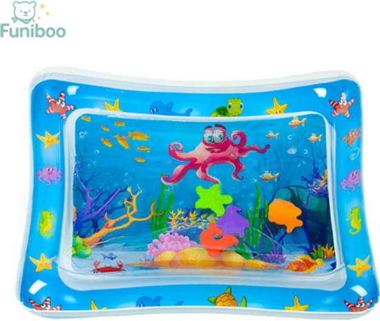 Funiboo Waterspeelmat Baby – Watermat – Speelkleed – Opblaasbaar – Waterspeelgoed Baby - Kraamcadeau - Octopus van Merkloos