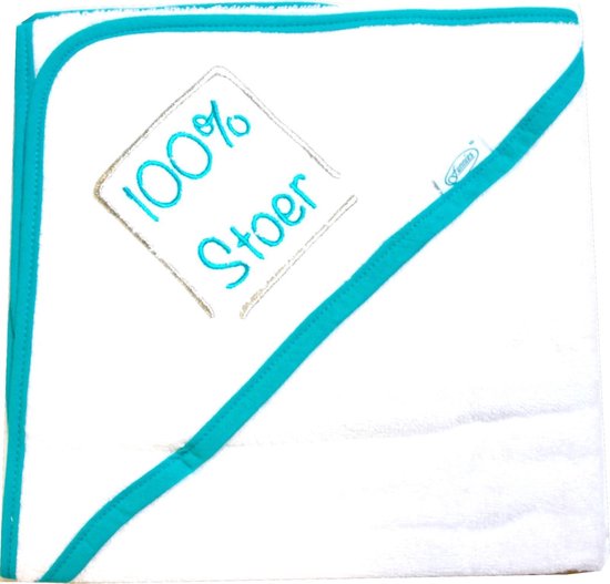 Funnies - Badcape - 80cm/80cm - 100% katoen - "100% STOER" van Funnies