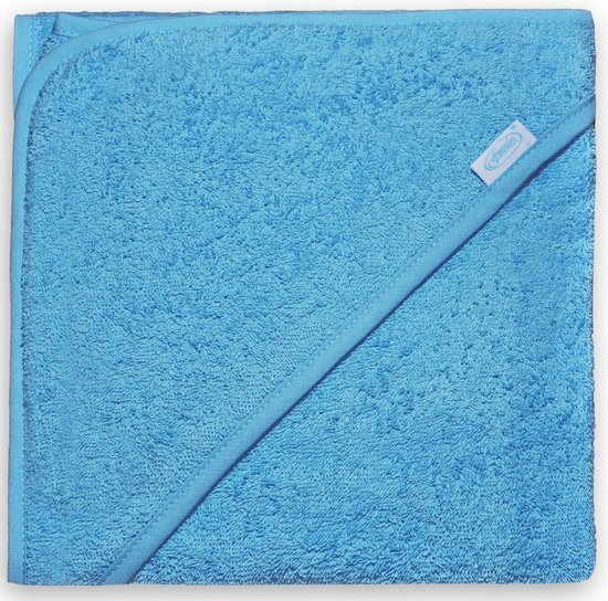 Funnies Badcape | Blauw | 80x80 cm | 100% Katoen | Badstof van Funnies