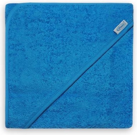 Funnies Badcape Junior 100 X 100 Cm Katoen Turquoise