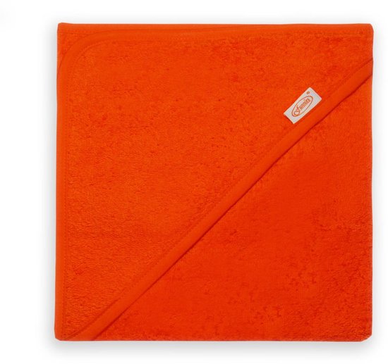Funnies Badcape Oranje 80x80 cm - Zachte Badcape Baby