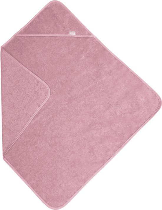 Funnies Badcape Roze 100x100 cm - 100% Katoenen Badstof - Zachte en Absorberende Baby Badcape - Handdoek met Capuchon - Grote Omslagdoek - Dikke Badstof - Voor na het Badderen - Makkelijk Wasbaar en Geschikt voor Gevoelige Huid van Merkloos