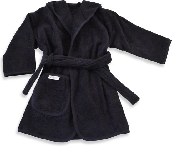Funnies Badjas Navy 0-12 Maanden Baby Badjas, Badjas Kinderen, Peuterbadjas - 100% Katoenen Badstof - Zacht en Absorberend - Perfect na Zwemmen, Douchen of Badderen - Ideaal als Cadeau voor Baby’s en Kinderen van Funnies