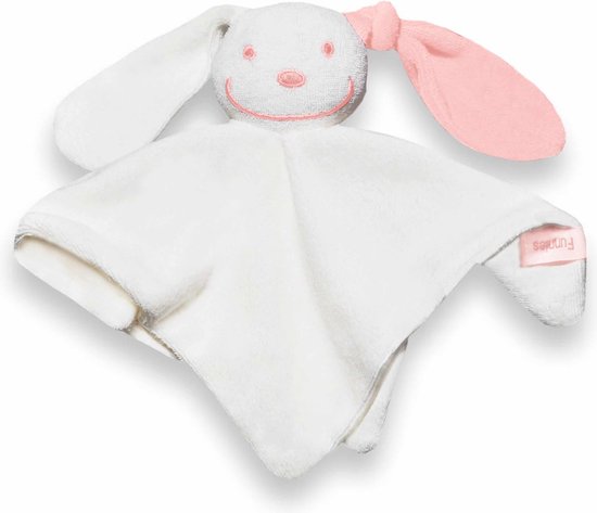 Funnies Knuffeldoekje Junior 23 Cm Polyester Wit/roze van Merkloos