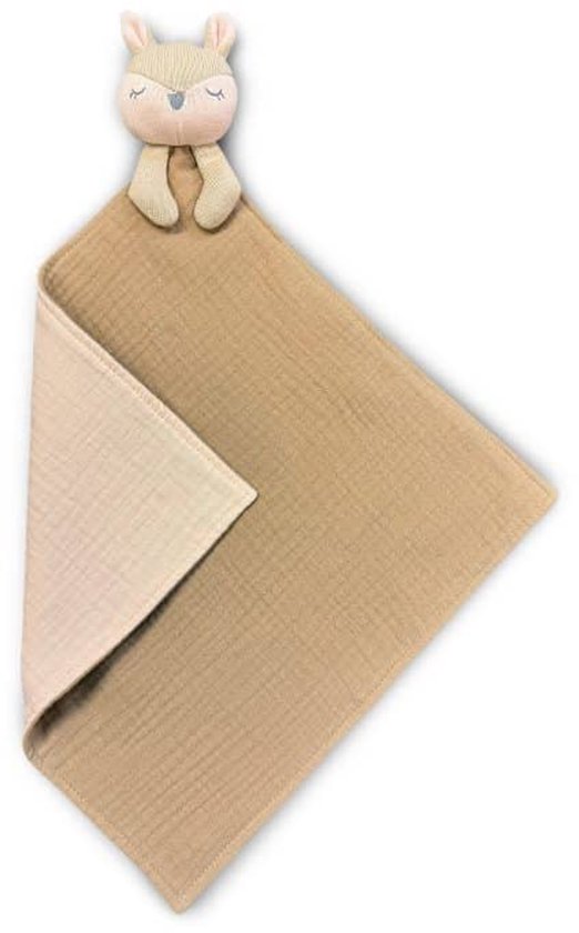 Funnies Knuffeldoekje Nala Knuf - Zachte Knuffeldoekjes, Troostdoekjes, Babydoekjes - Heerlijk Zacht en Comfortabel - Perfect als Troostvriendje of Cadeau voor Baby’s en Peuters - 100% katoen