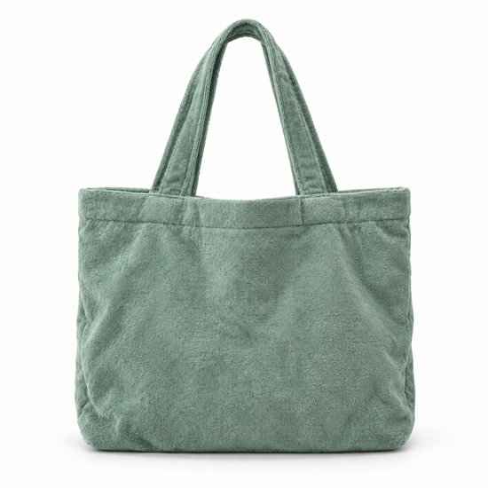 Funnies Luiertas - Velours - Stone Green - Mom Bag
