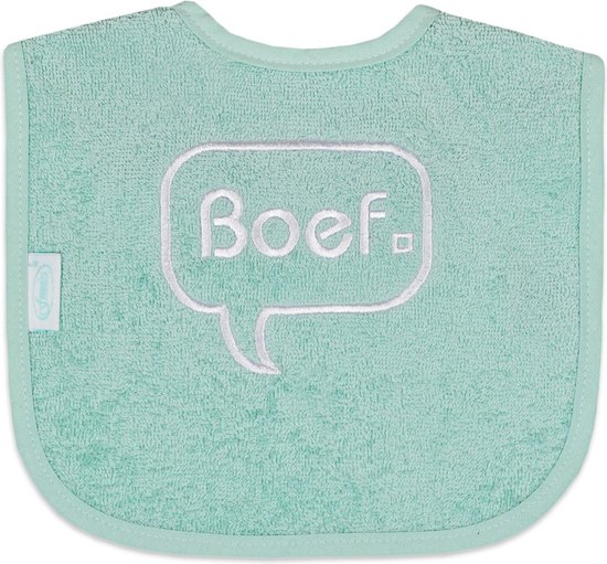 Funnies slabber met tekst boef mint van Funnies