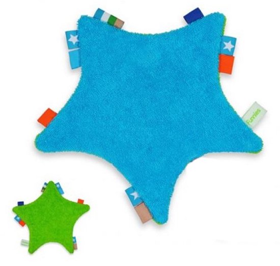 Funnies Tutdoekje Ster Groen/Blauw van Merkloos