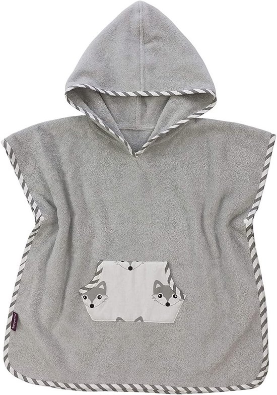 Fuzzy Fox Bath Poncho voor Kinderen - 57x84 cm