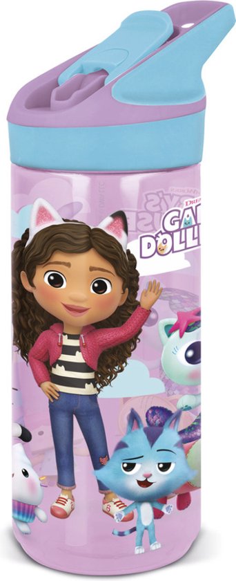 Gabby's Dollhouse tritan drinkbeker/drinkfles 620 ml van Merkloos
