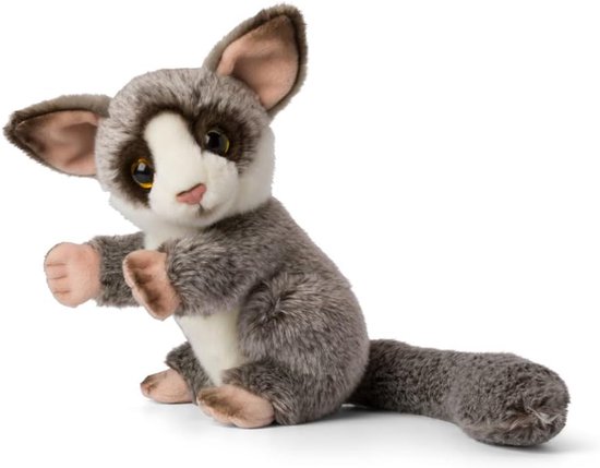 Galago pluche 23 cm - knuffeldier buschbaby, zacht en duurzaam, ondersteunt WWF van Merkloos