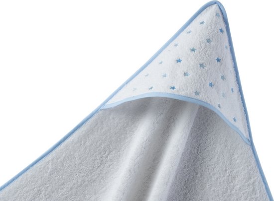 Gamberritos Badcape 100 X 100 Cm Blauw/wit van Gamberritos