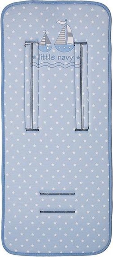 Gamberritos Inlegkussen Kinderwagen Sterren 80 X 35 Cm Lichtblauw van Gamberritos
