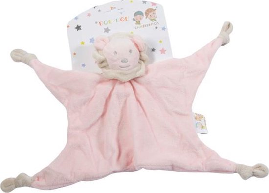 Gamberritos Knuffeldoekje 23 Cm Leeuw Roze van Gamberritos