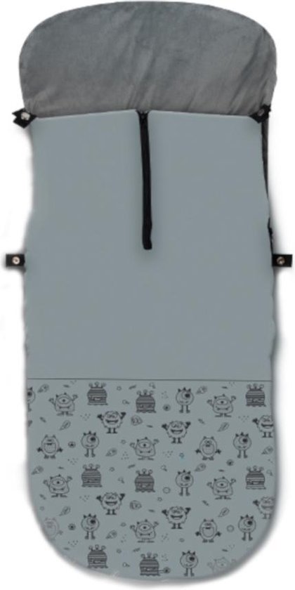 Gamberritos Voetenzak Junior 105 X 50 Cm Polykatoen Donkergrijs van Gamberritos