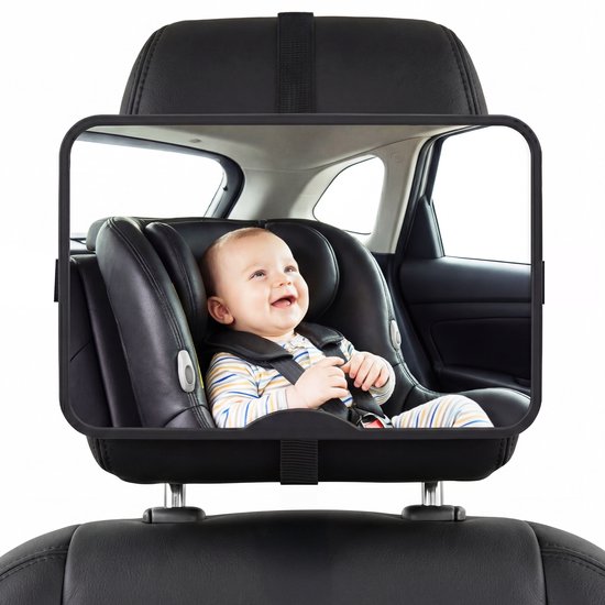 Gatson Autospiegel Baby XL - Groot, Stevig en Verstelbaar - Achterbank Spiegel Baby van Merkloos