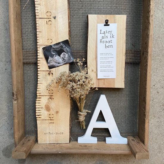 Geboorte Schilderij | LiefsLabel | Kraamcadeau | DIY | Cadeau Zwanger | Cadeau Moederdag | Kraampakket | Baby Cadeau | Babykamer Decoratie van LiefsLabel