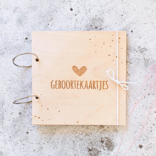 Geboortekaartjes bewaar bundel - baby - kind - zwanger - kraamcadeau - cadeau van Little Dutch